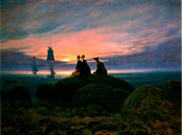 caspar david friedrich - moonrise over the sea Mondaufgang-am-meer-1822